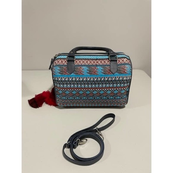 Hand Made Leather Purse, Vibrant Colors.